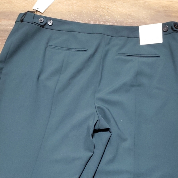 Calvin Klein Dark Green Trousers Highline Ankle Length Tapered Leg - Picture 9 of 11